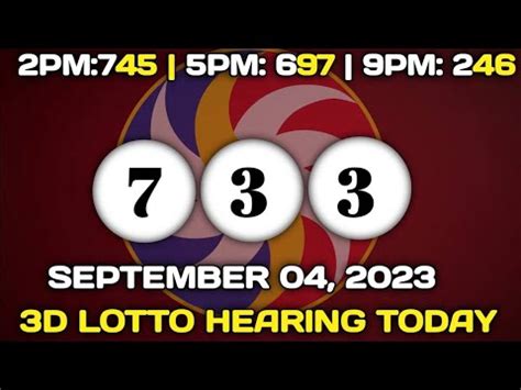 3d lotto hearing today.